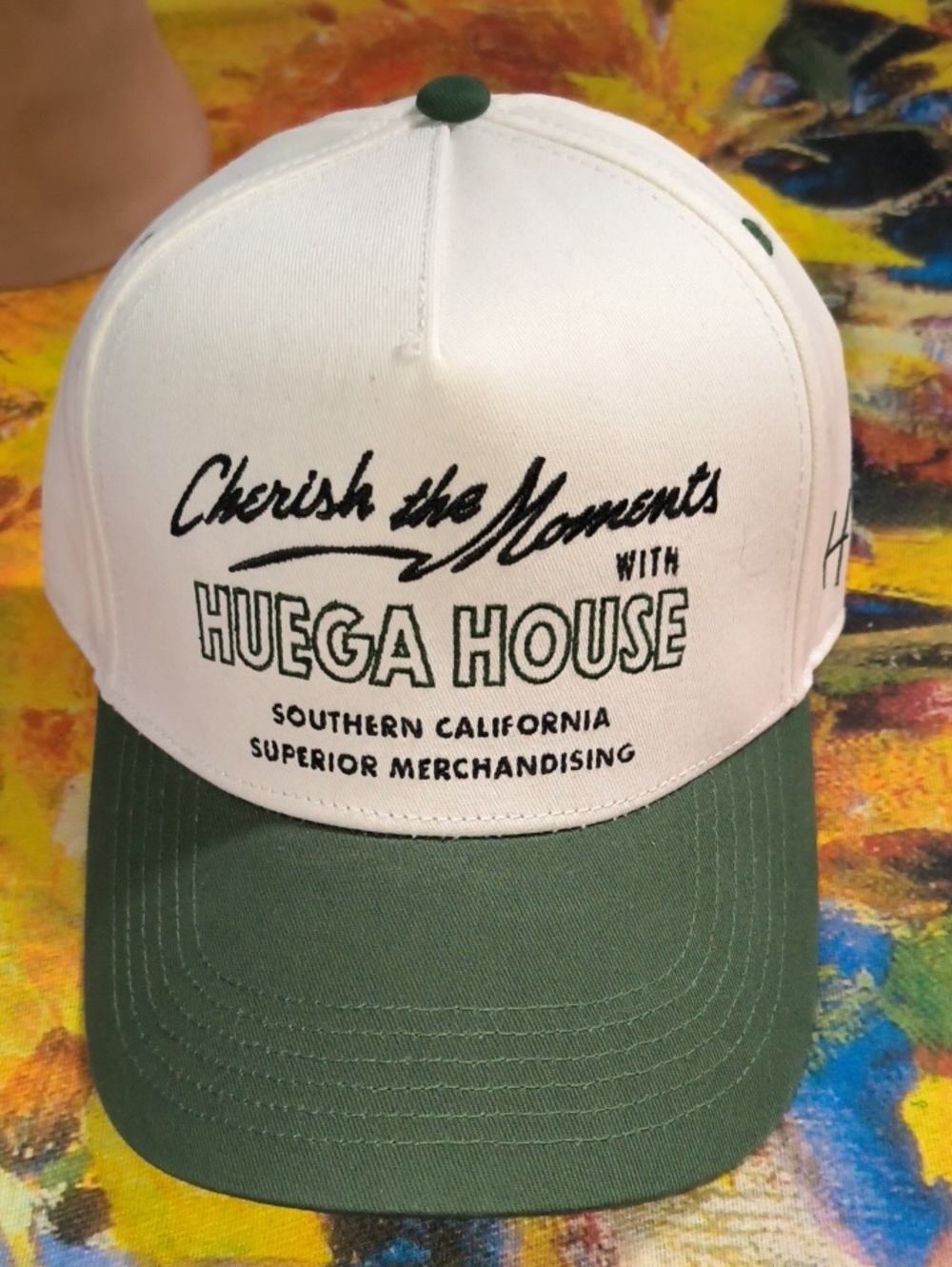 Cherish The Moments With Huega House Embroidered Logo Snapback Hat Cap OSFM